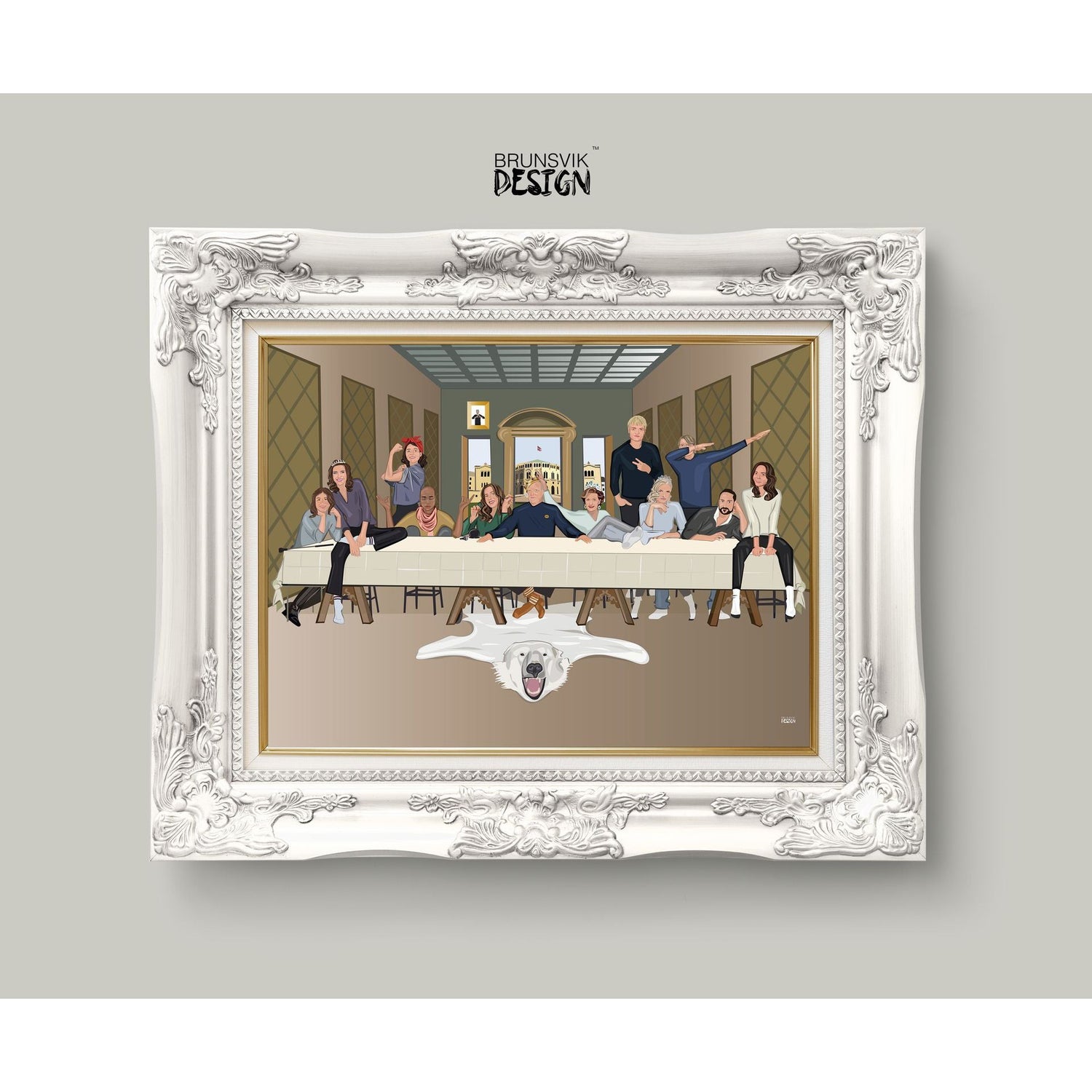 The Last Royal Supper (signert/nummerert)-Kunsttrykk-Brunsvik Design-Hyttefeber