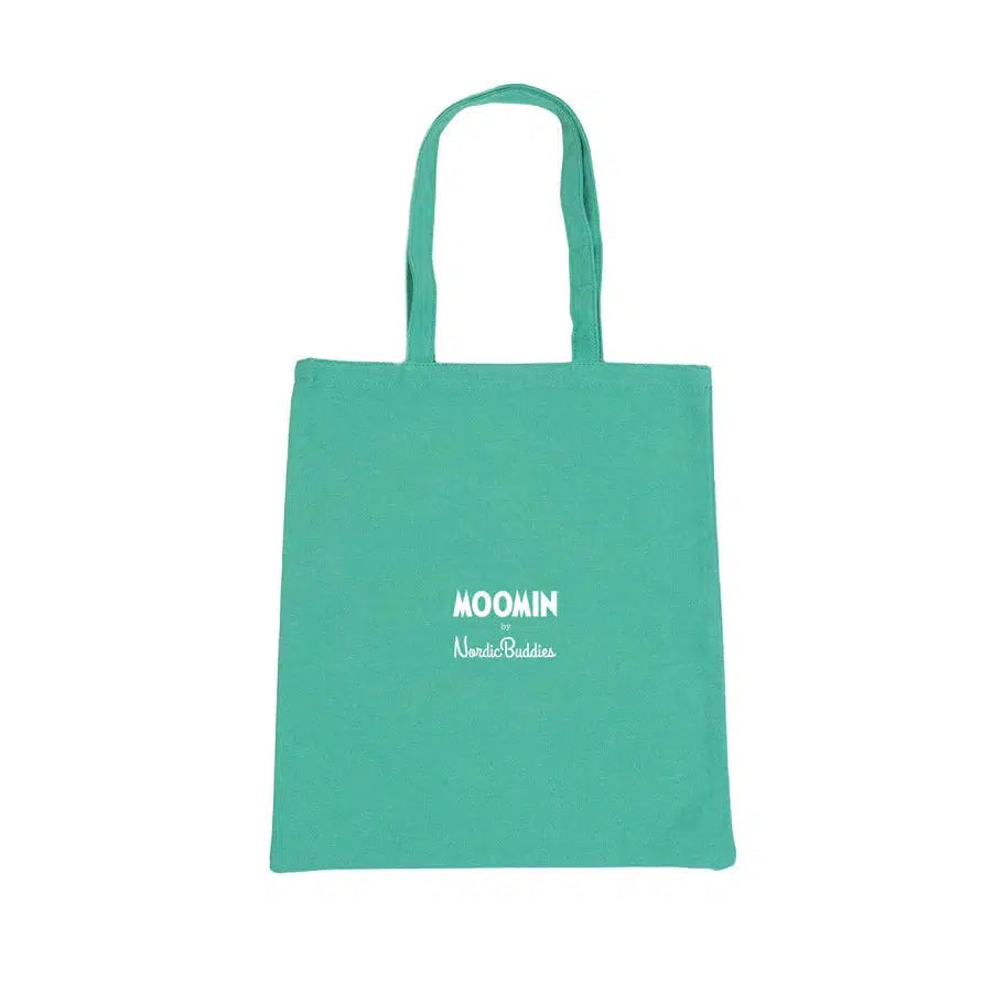 Moomin Tote Bag - Moominvalley - Green-Tote Bag-Moomin By NordicBuddies-Hyttefeber