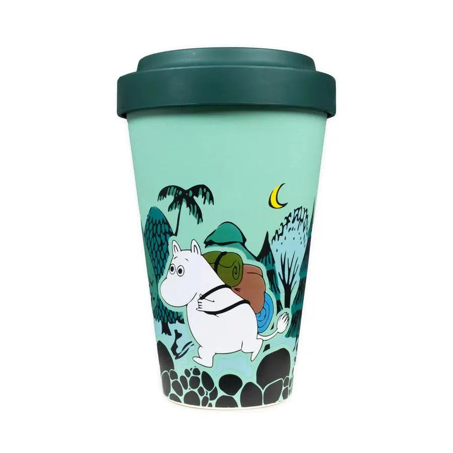 Moomin Take Away Mug - 450 ml - Moomintroll Adventuring-Take Away Kopp-Moomin By NordicBuddies-Hyttefeber
