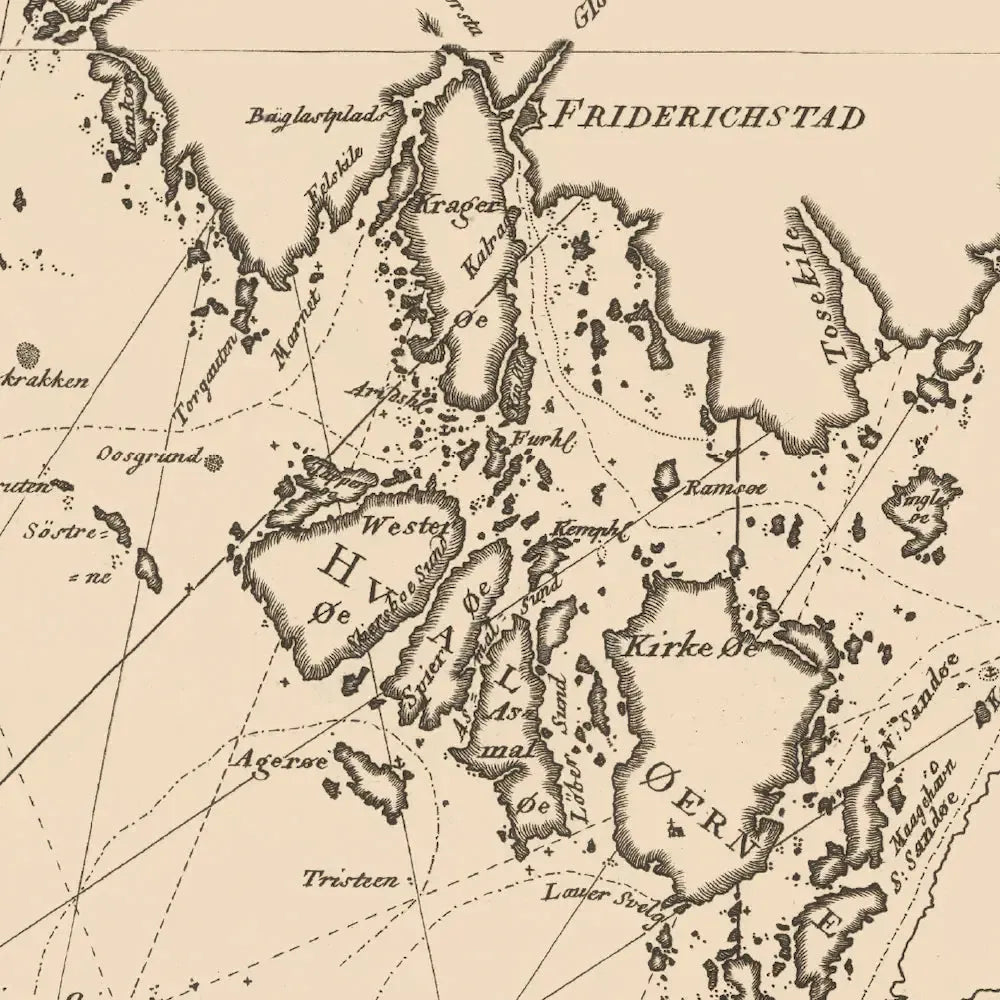 Retrokart - Oslofjorden 1803-Maps-Dapamaps-Hyttefeber