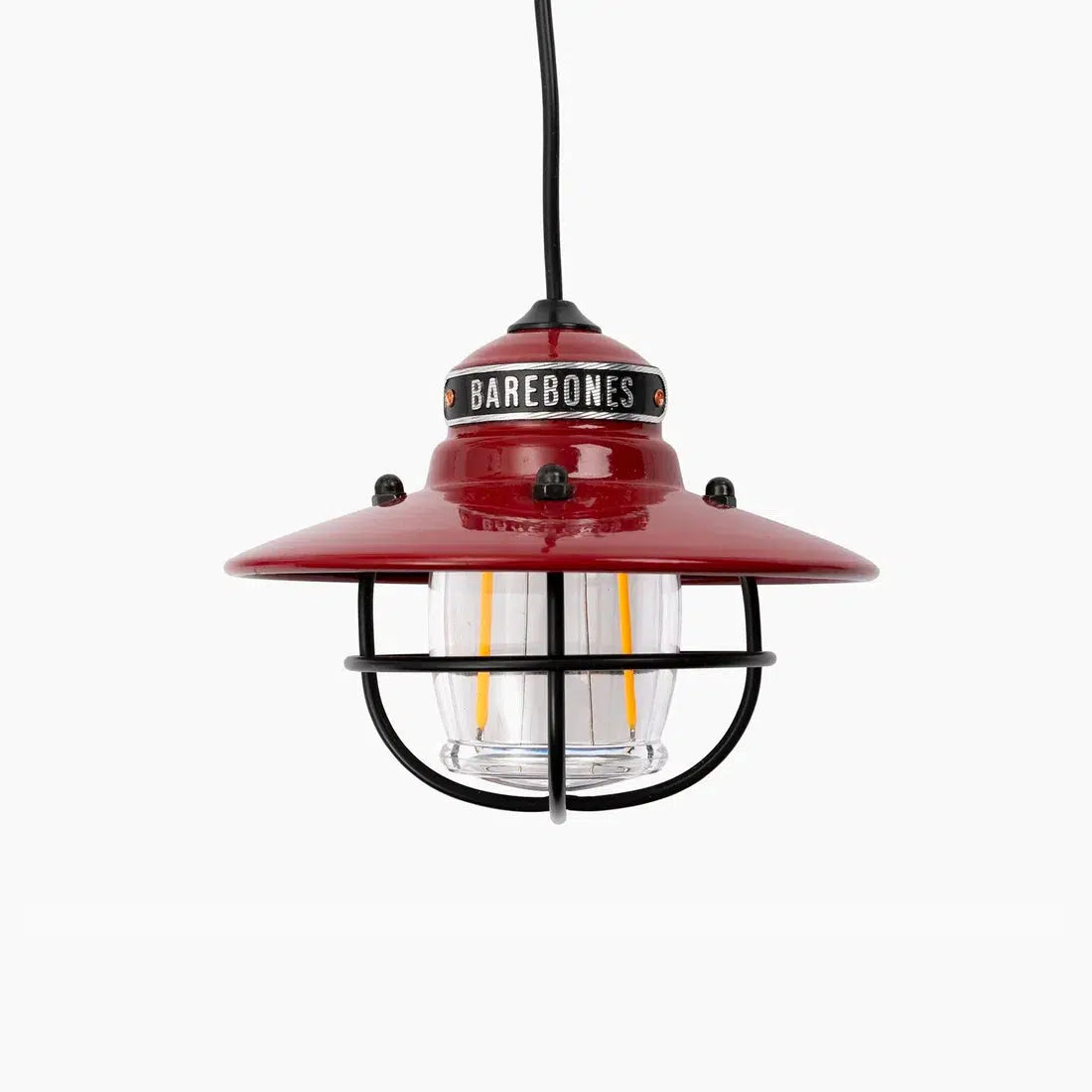 Barebones - Edison Pendant Light-Oppladbar Lampe-Barebones-Rød-Hyttefeber