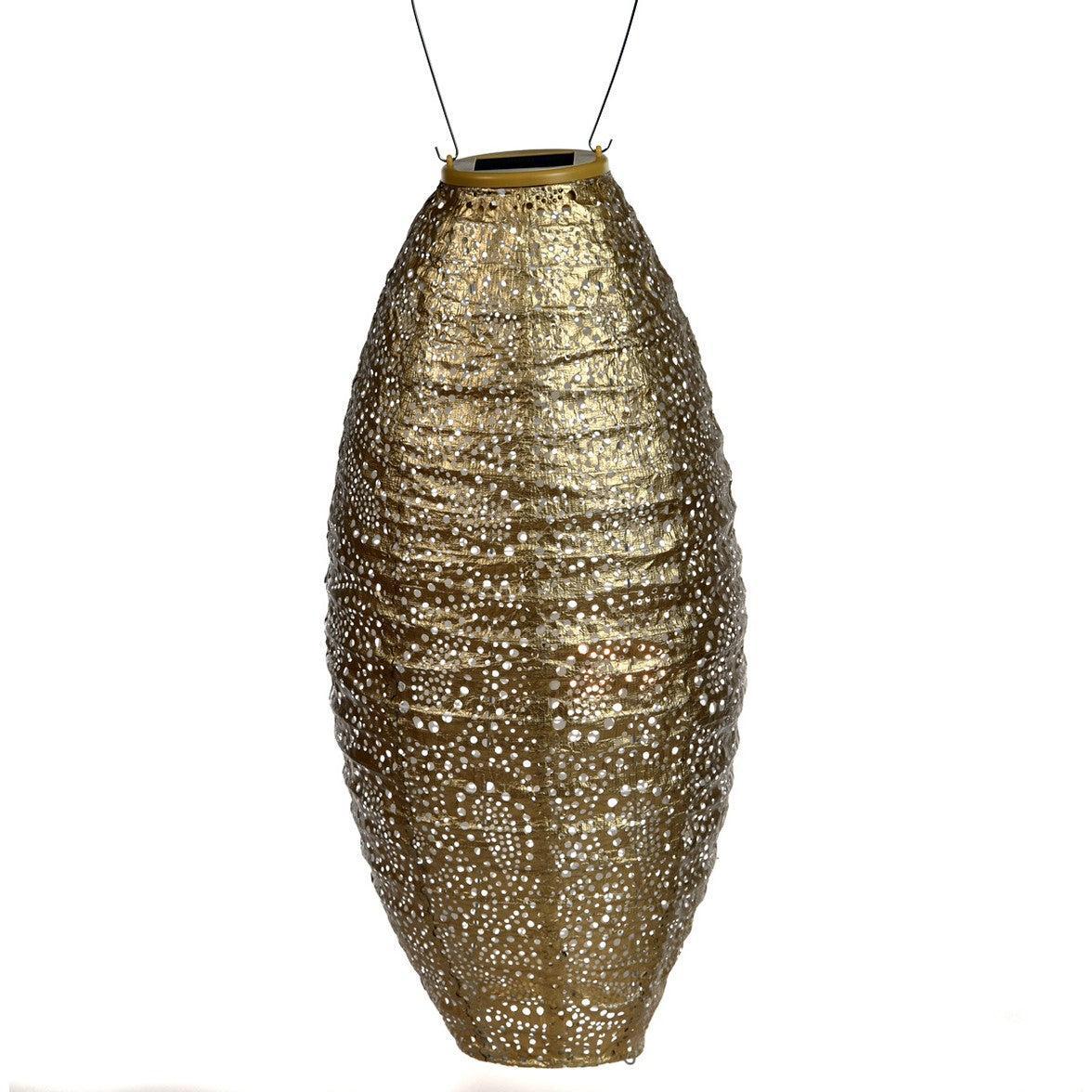 LUMIZ med fjernkontroll - Paisley - Gold - Long Oval 20-Utebelysning-Lumiz-Hyttefeber