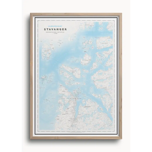 Skjærgårdskart - Stavanger (50x70 cm)-Maps-Dapamaps-Hyttefeber