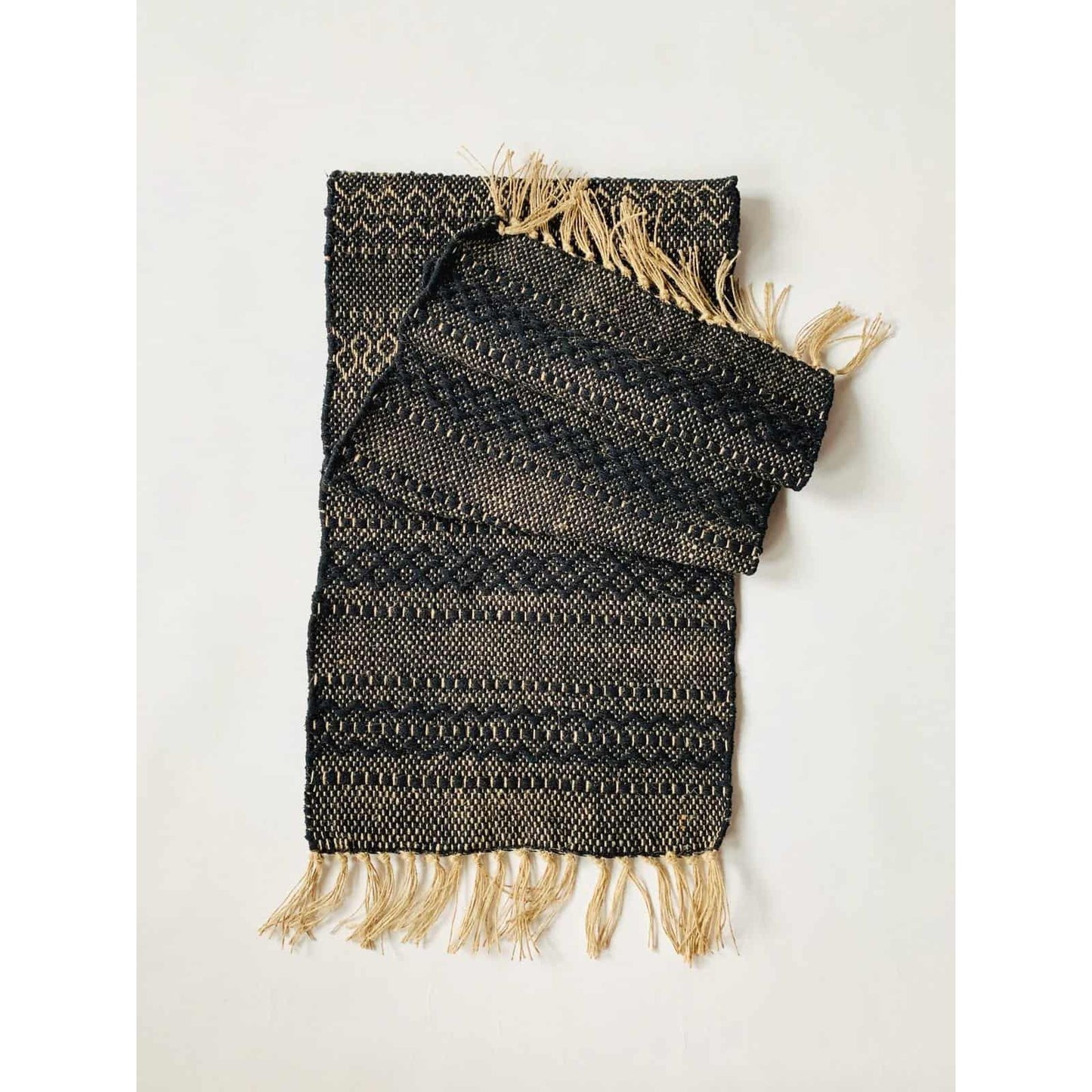 Løper - Jute/Bomull - 40×150 Cm - Svart-bordløper-Trend Design-Hyttefeber