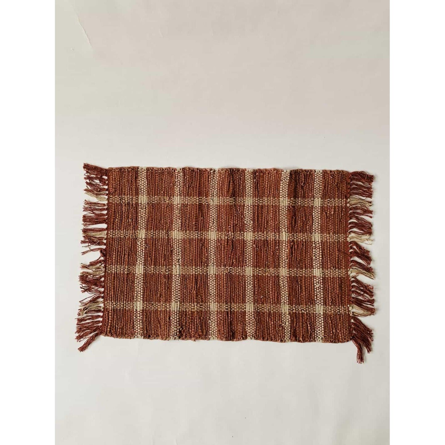 Dørmatte - Ruter - 50×70 Cm - Rust-Dørmatte-Trend Design-Hyttefeber