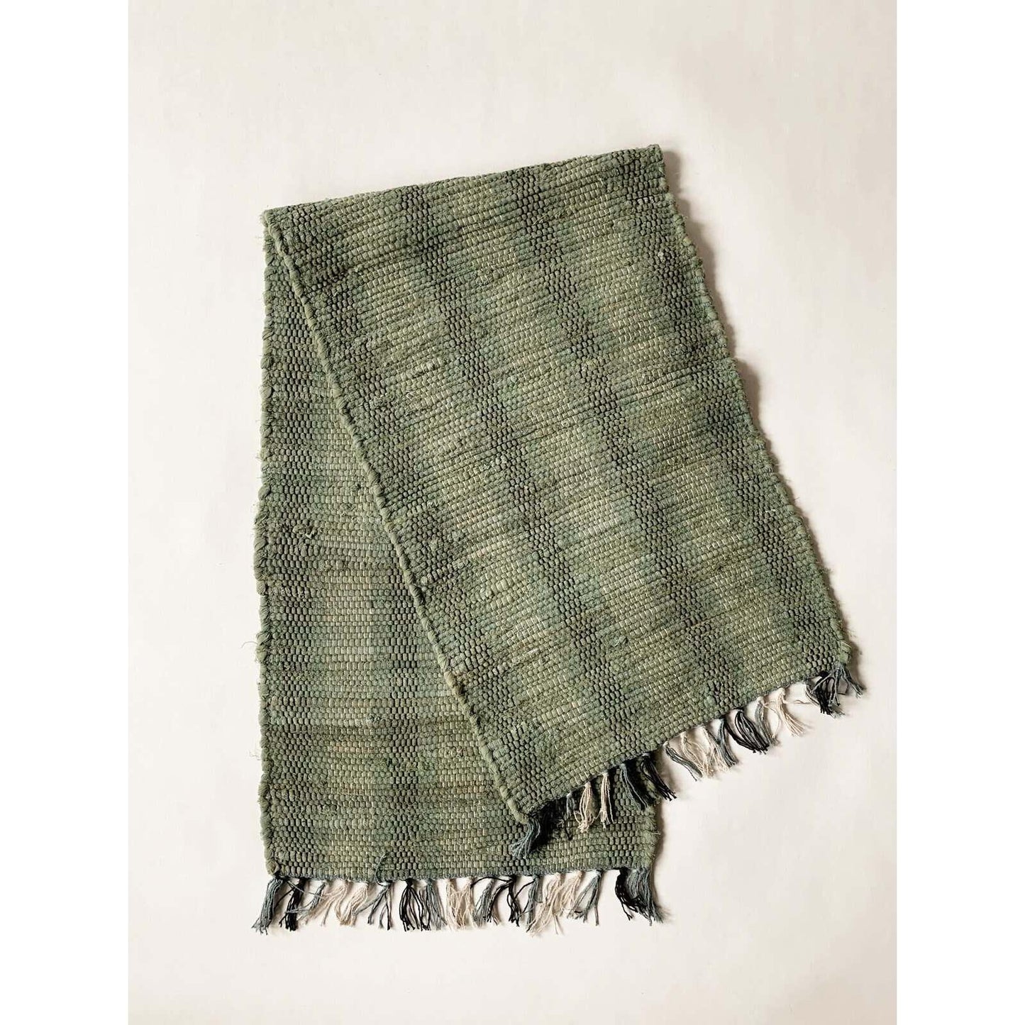 Løper - Bomull - Striper 40×140 Cm - Sjøgrønn-Dørmatte-Trend Design-Hyttefeber