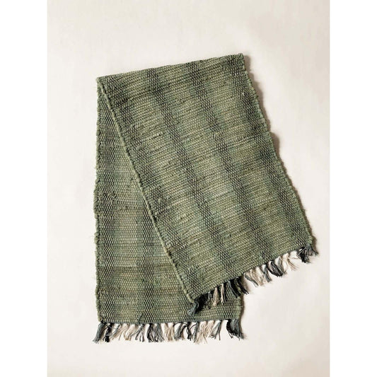 Løper - Bomull - Striper 40×140 Cm - Sjøgrønn-Dørmatte-Trend Design-Hyttefeber