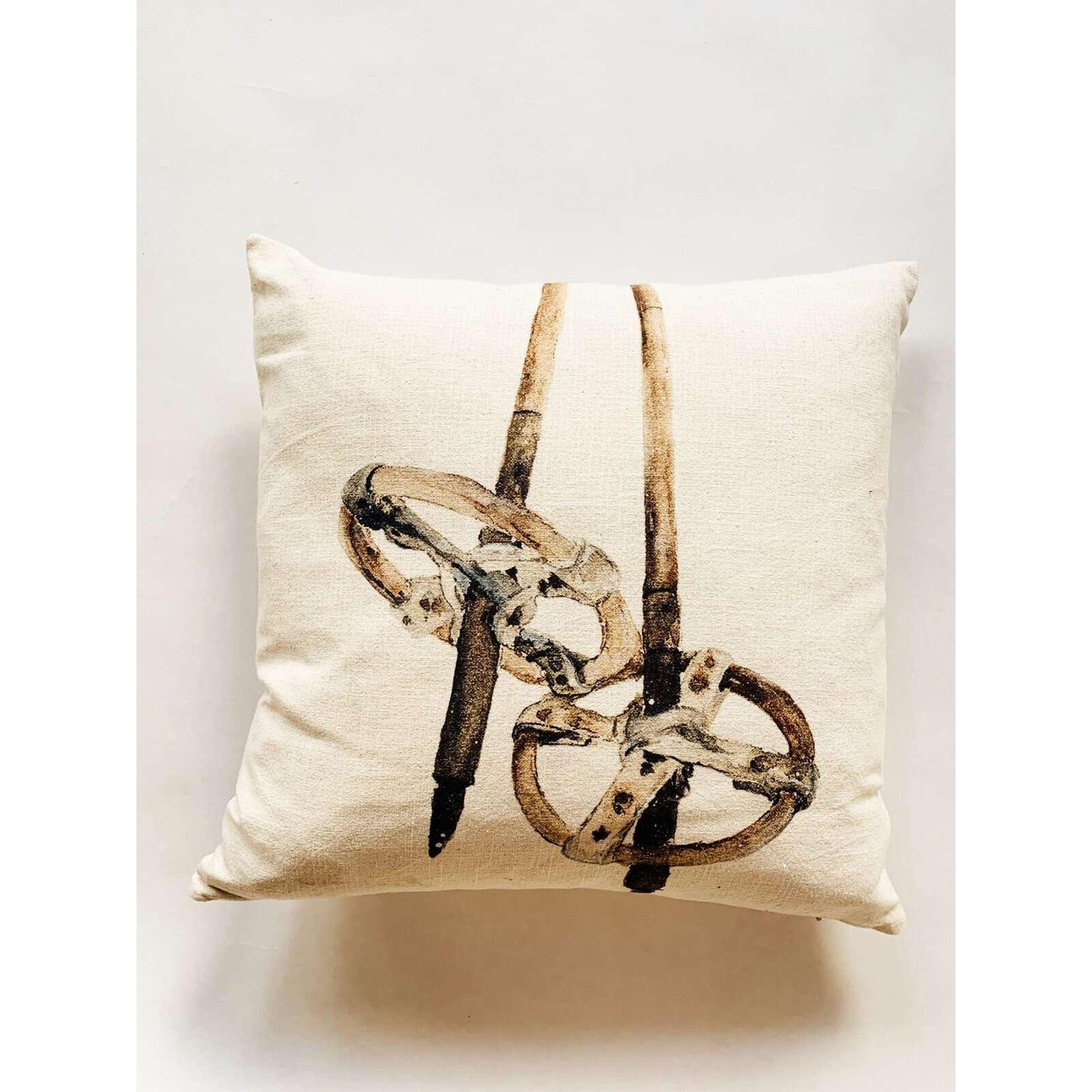 Putetrekk 50×50 Cm - Skistaver - Akvarell Malt Av Anita Sletten Nordicwild-Putetrekk-Trend Design-Hyttefeber