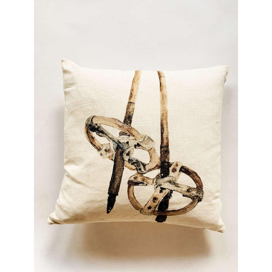 Putetrekk 50×50 Cm - Skistaver - Akvarell Malt Av Anita Sletten Nordicwild-Putetrekk-Trend Design-Hyttefeber