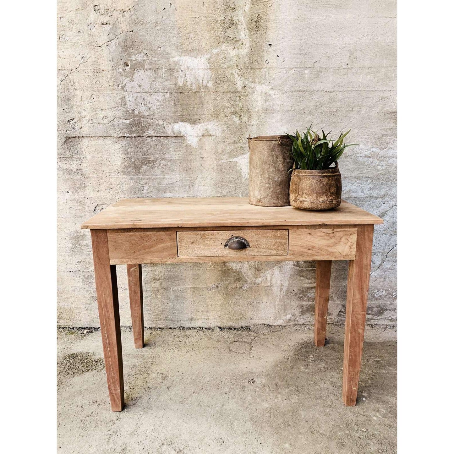 Vintage Bord med skuff - Natur - 100x50x75cm-Møbler og Bord-Trend Design-Hyttefeber