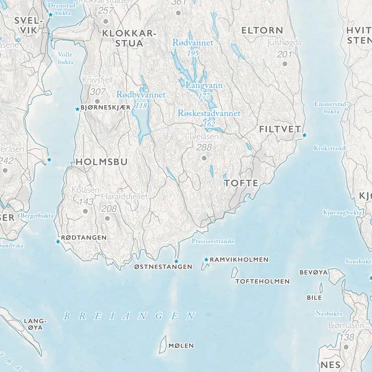 Ytre Oslofjord (50x70 cm)-Maps-Dapamaps-Hyttefeber