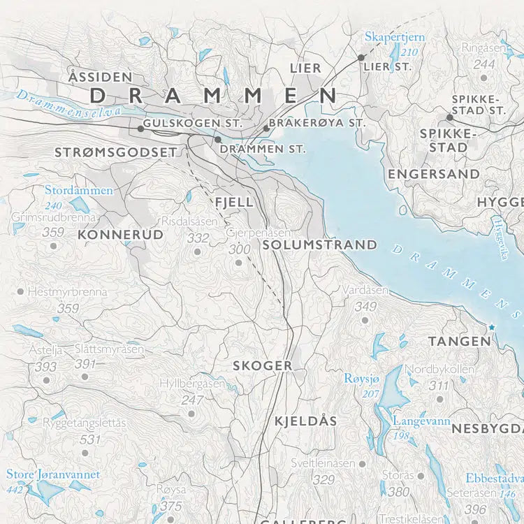 Ytre Oslofjord (50x70 cm)-Maps-Dapamaps-Hyttefeber