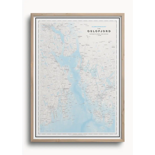 Ytre Oslofjord (50x70 cm)-Maps-Dapamaps-Hyttefeber