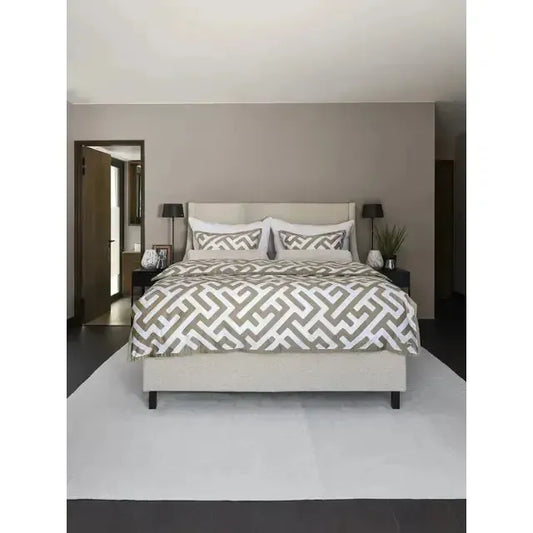 Halvor Bakke - Bedtime Story - sengesett Anura - Beige / pure cashmere-Sengesett-NorviGroup-Hyttefeber