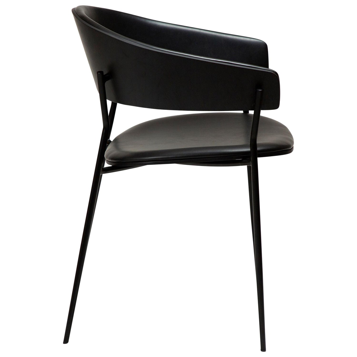Dan-Form - Crib spisestol i finèr og kunstskinn - 2 stk-Møbler og Bord-Interio-Hyttefeber