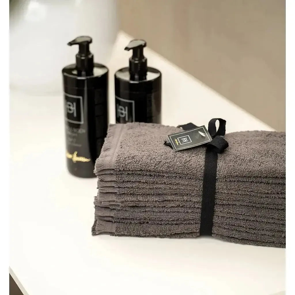 Halvor Bakke - Everyday håndhåndkler - Grå/Plum Kitten - 6-pk-Kjøkkenhåndklær-NorviGroup-Hyttefeber