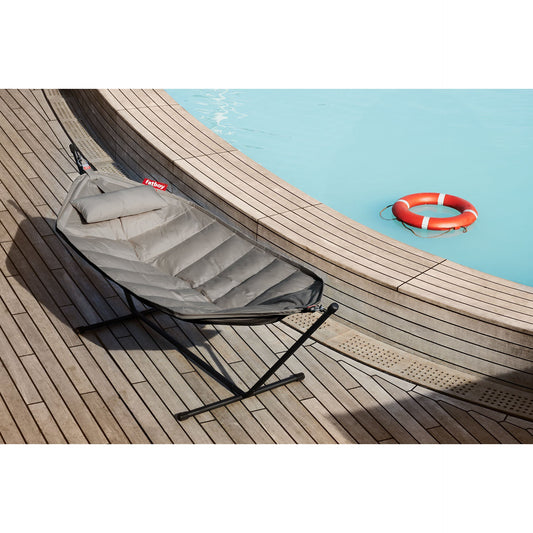 Fatboy® Headdemock Superb Hammock (stativ svart) Grey Taupe-Hengekøyer-Fatboy-Hyttefeber