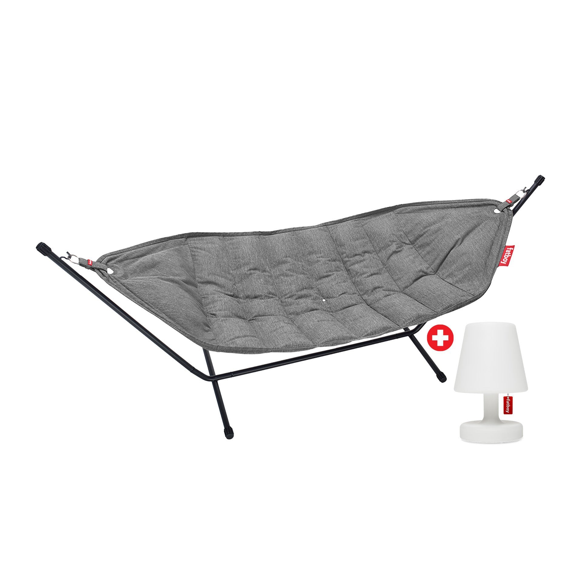 Fatboy® Headdemock Superb Hammock (stativ svart) Rock Grey-Hengekøyer-Fatboy-Hyttefeber