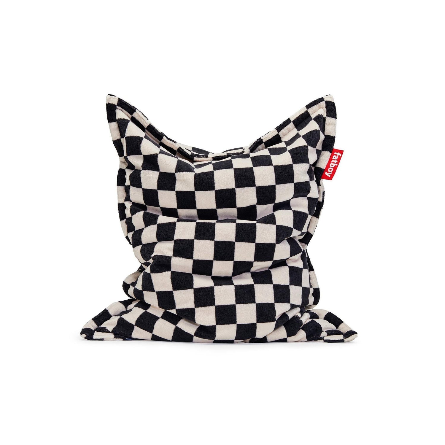 Fatboy® Original Slim Teddy Chess Black Ecru-Sittesekker-Fatboy-Hyttefeber