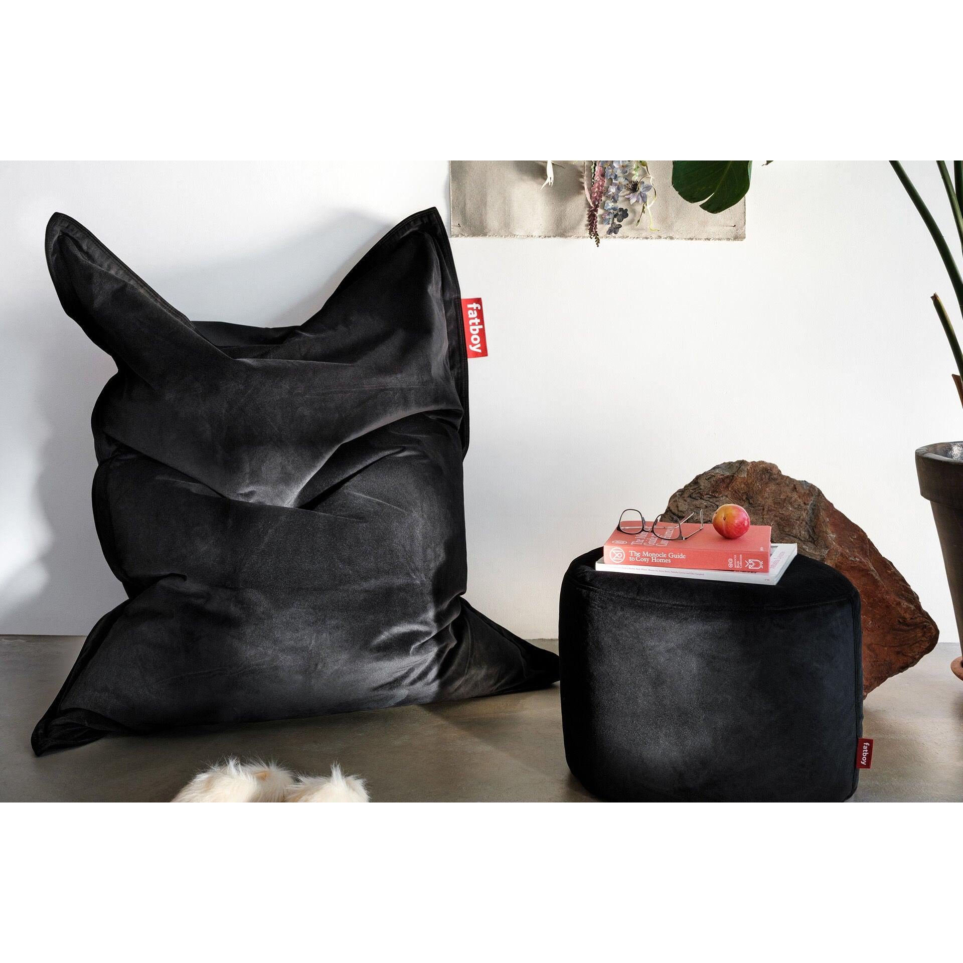 Fatboy® Original Slim Velvet Recycled Black 1-2 pers.-Sittesekker-Fatboy-Hyttefeber