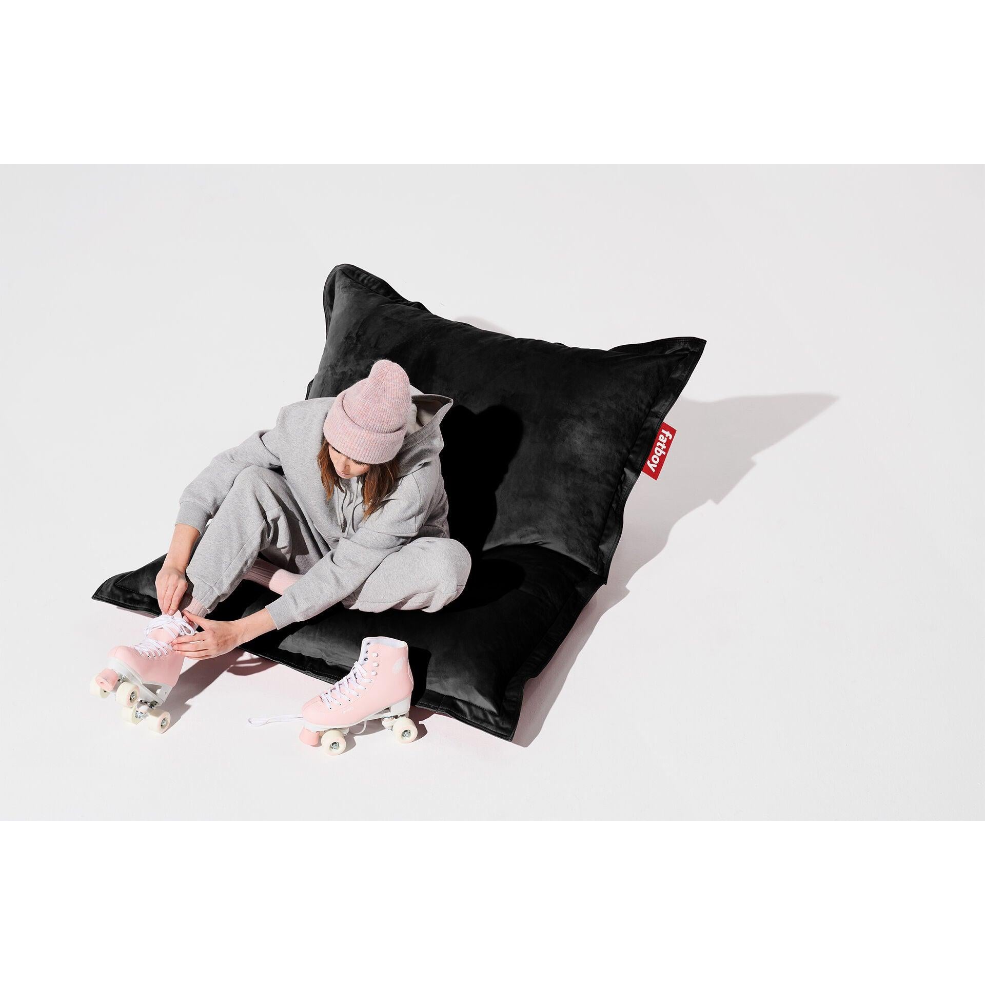 Fatboy® Original Slim Velvet Recycled Black 1-2 pers.-Sittesekker-Fatboy-Hyttefeber