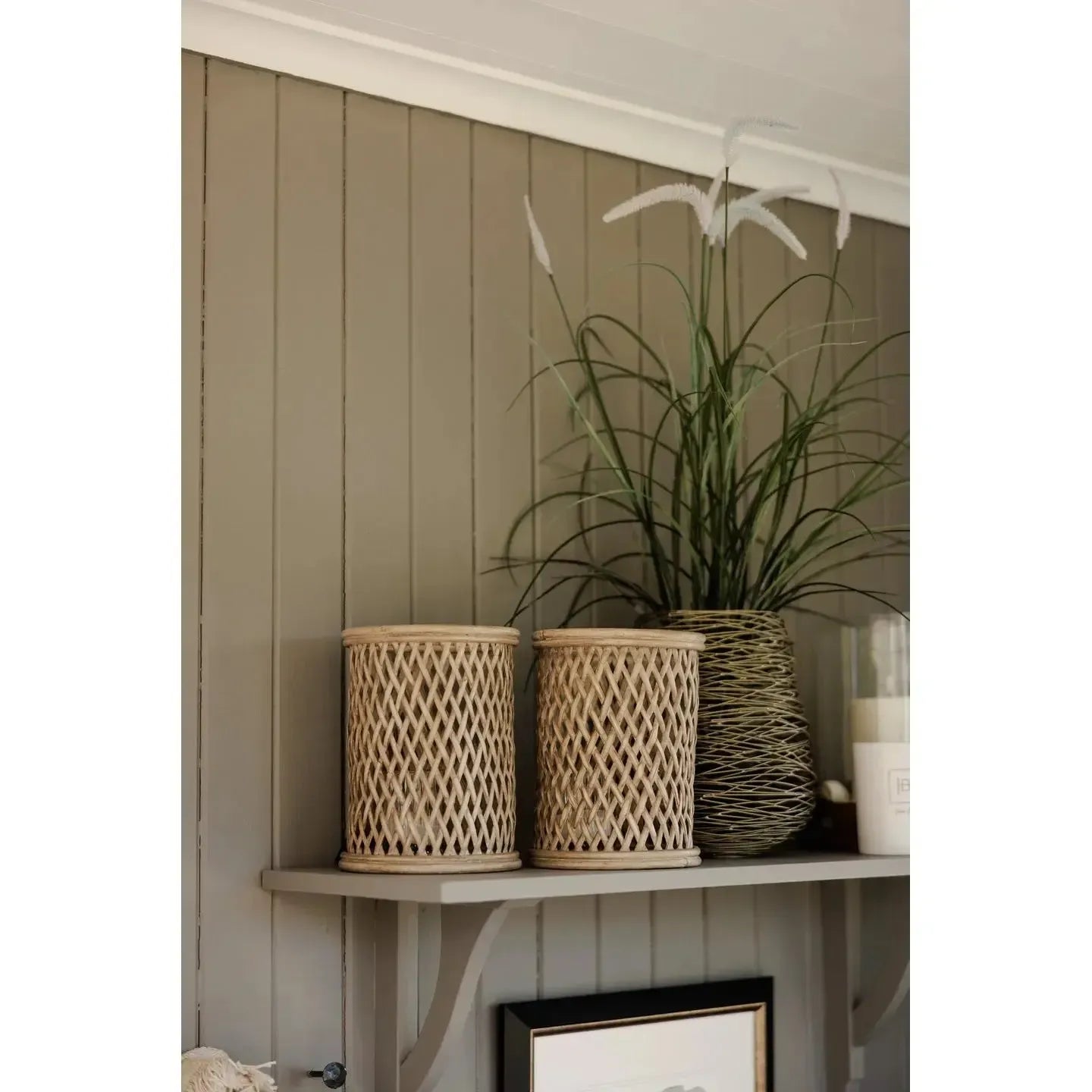 Halvor Bakke - Latina Lyslykt Rattan-Telysholder-NorviGroup-Hyttefeber