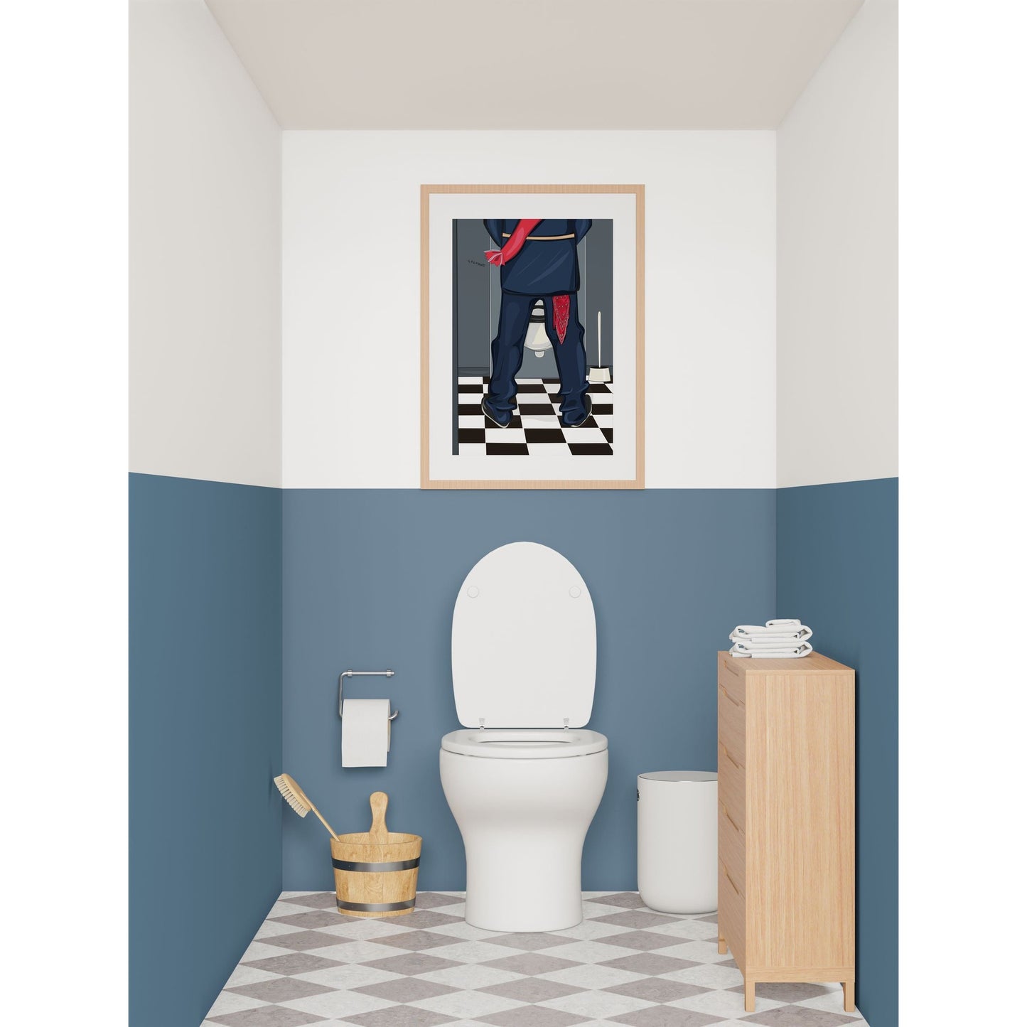 WC King (signert/nummerert)-Kunsttrykk-Brunsvik Design-Hyttefeber