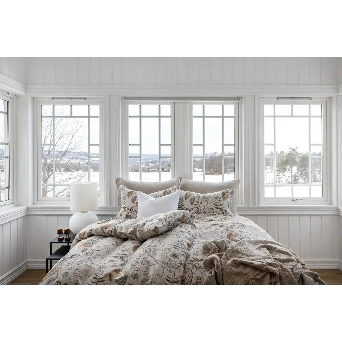 Borås Cotton - Marilyn sengesett - Beige-Sengetøy-NorviGroup-Hyttefeber