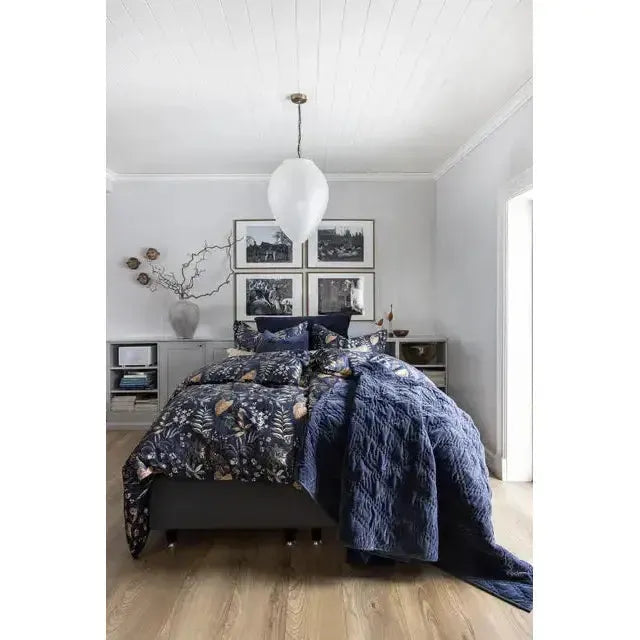Borås Cotton - Marilyn sengesett - Blå-Sengetøy-NorviGroup-Hyttefeber