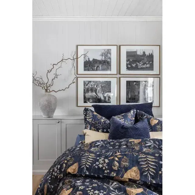 Borås Cotton - Marilyn sengesett - Blå-Sengetøy-NorviGroup-Hyttefeber
