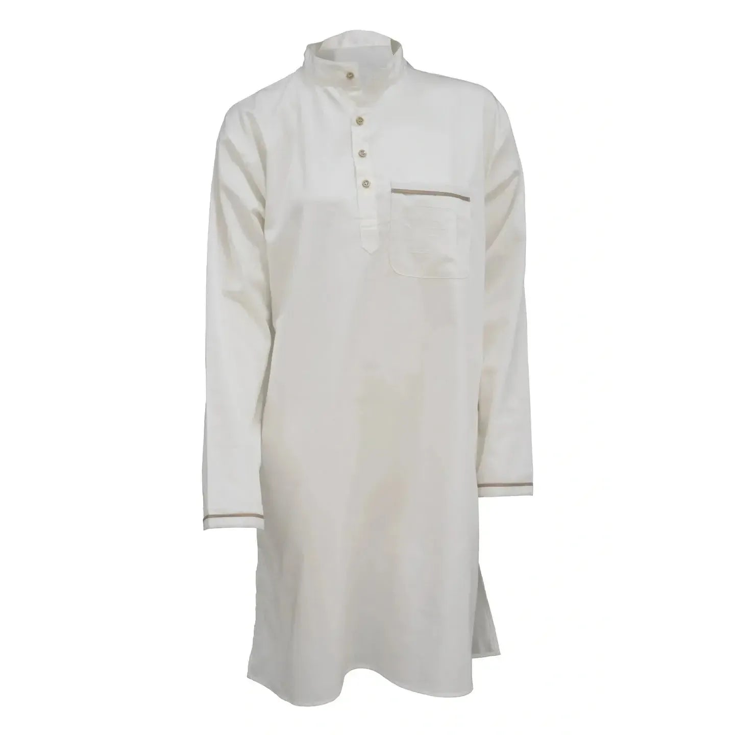 Halvor Bakke - St. George nattskjorte - Beige/Pure Cashmere-Nattskjorte-Norvigroup-S/M-Hyttefeber