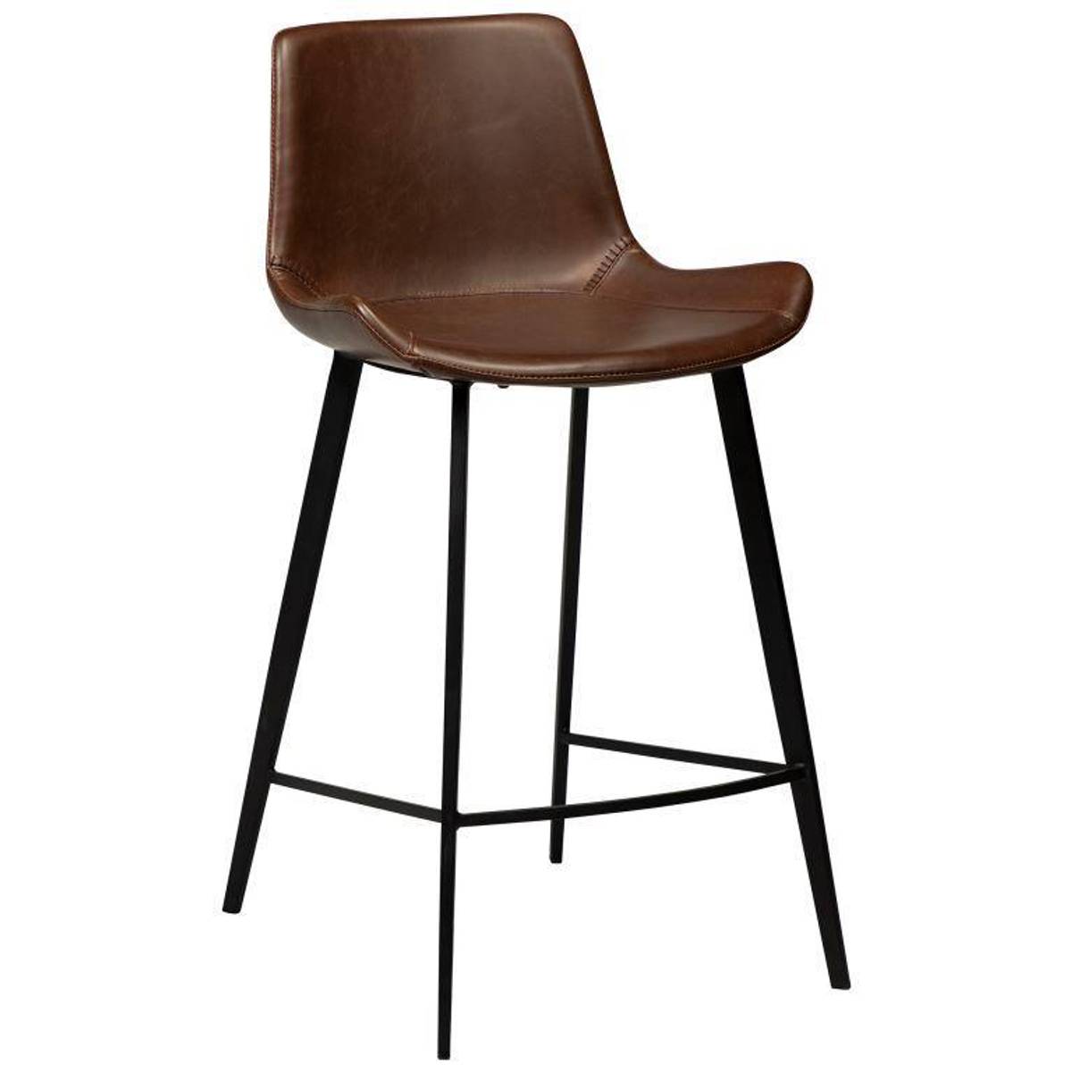Dan-Form - Hype counterstol/barstol i kunstskinn - 2 stk-Møbler og Bord-Interio-Kakao-Hyttefeber