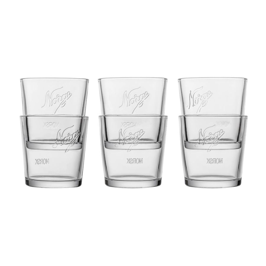 Norgesglasset Kjøkkenglass 240ml - 6pk Stablebare-Glass-Norgesglasset-Hyttefeber