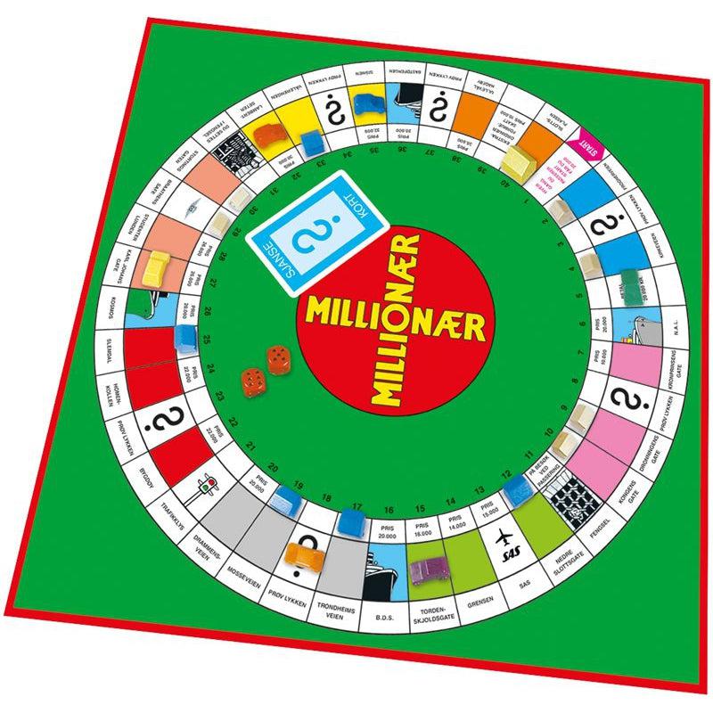 Brettspill: Millionær-Spill og Aktiviteter-Egmont Damm-Hyttefeber