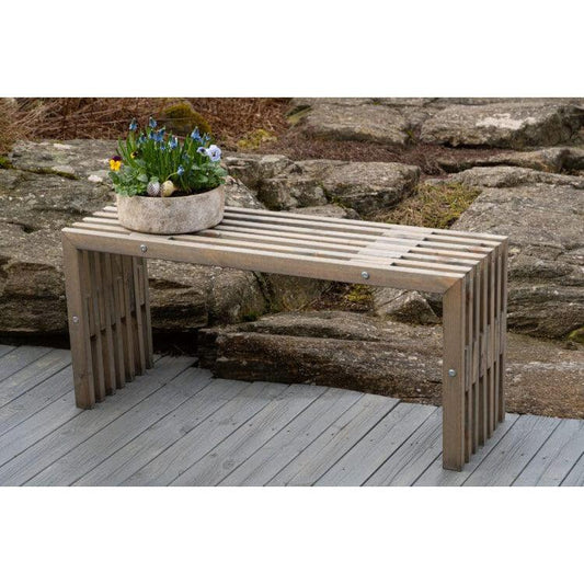 D-Bench 100 Furu - Grå-Utemøbler-Ecofurn-Hyttefeber