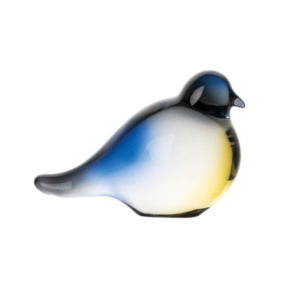 Blåmeis: Glassfigur 9cm-Julepynt-Hadeland Glassverk-Hyttefeber