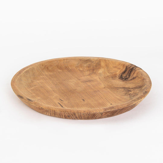 Dekketallerken/fat av resirkulert Teak 33cm-Lama-Hyttefeber