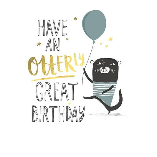 Dobbelt kort – Otterly great birthday-Tilbehør-Inspirasjon Forlag-Hyttefeber