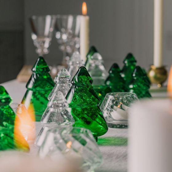 Juletre Gran Grønn Optikk 115mm-Julepynt-Hadeland Glassverk-Hyttefeber