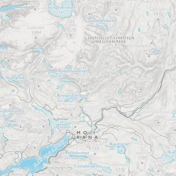 Kystkart Helgeland (50x70 cm)-Maps-Dapamaps-Hyttefeber