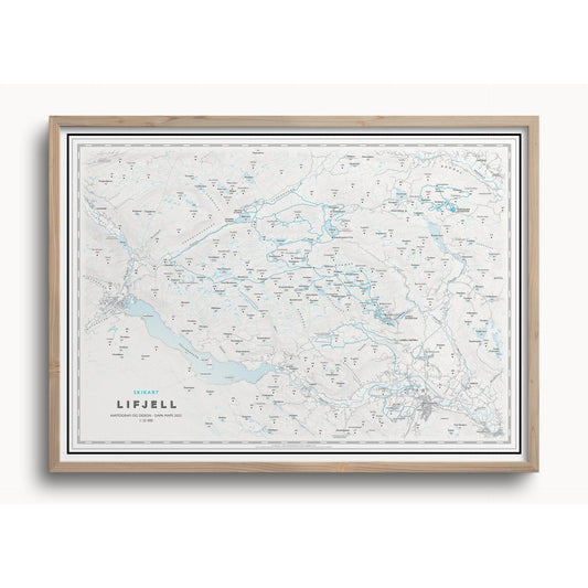 Skikart Lifjell (50x70 cm)-Maps-Dapamaps-Hyttefeber