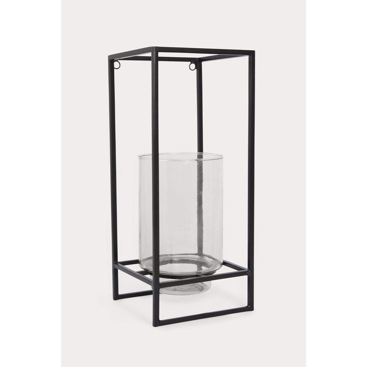 Lyslykt vegg med glass-Belysning-Lama-Hyttefeber
