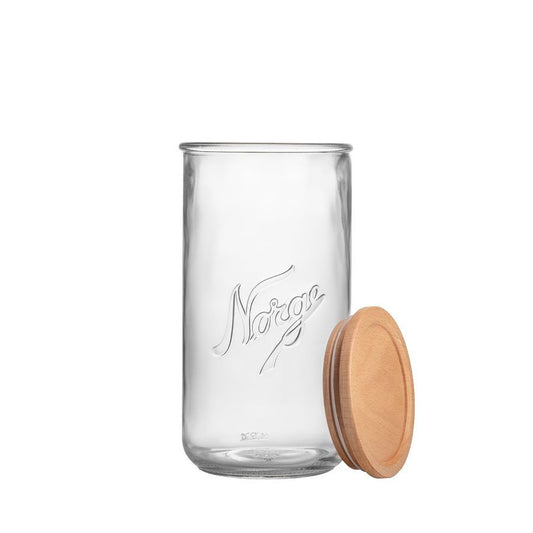 Norgesglasset Glasskrukke Medium (20cm)-Oppbevaring-Norgesglasset-Hyttefeber