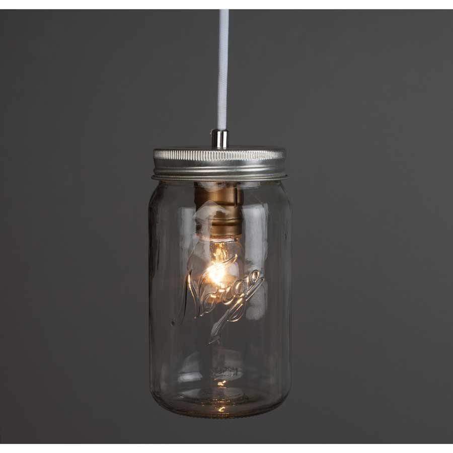 Norgesglasset lampe med LED pære hos Hyttefeber.no