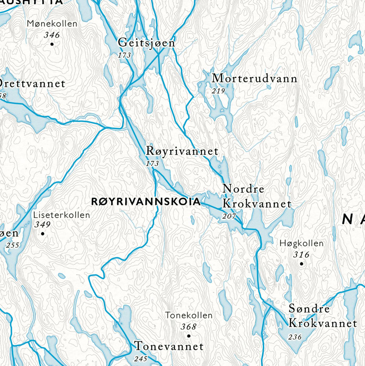 Skikart Østmarka (50x70 cm) - Dapa Maps