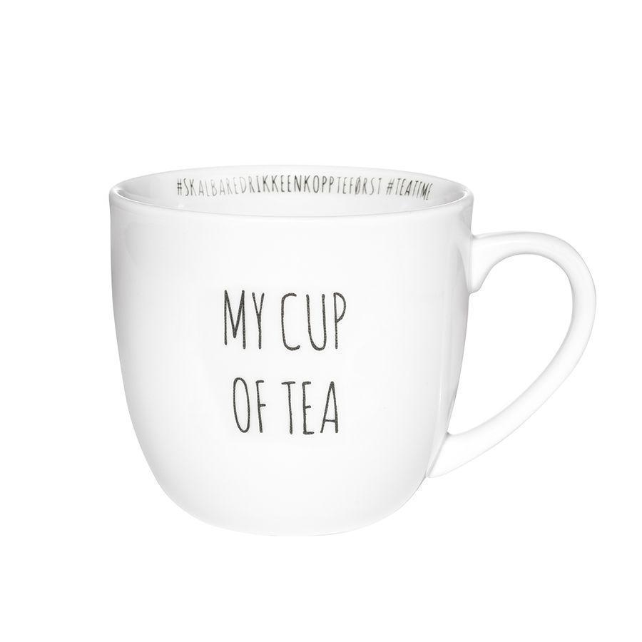 Hashtagkrus: My cup of tea - 38cl-Krus-Porsgrunds Porselænsfabrik-Hyttefeber