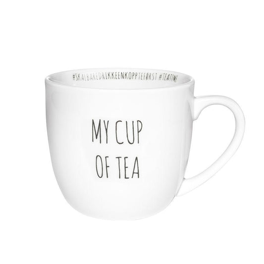 Hashtagkrus: My cup of tea - 38cl-Krus-Porsgrunds Porselænsfabrik-Hyttefeber