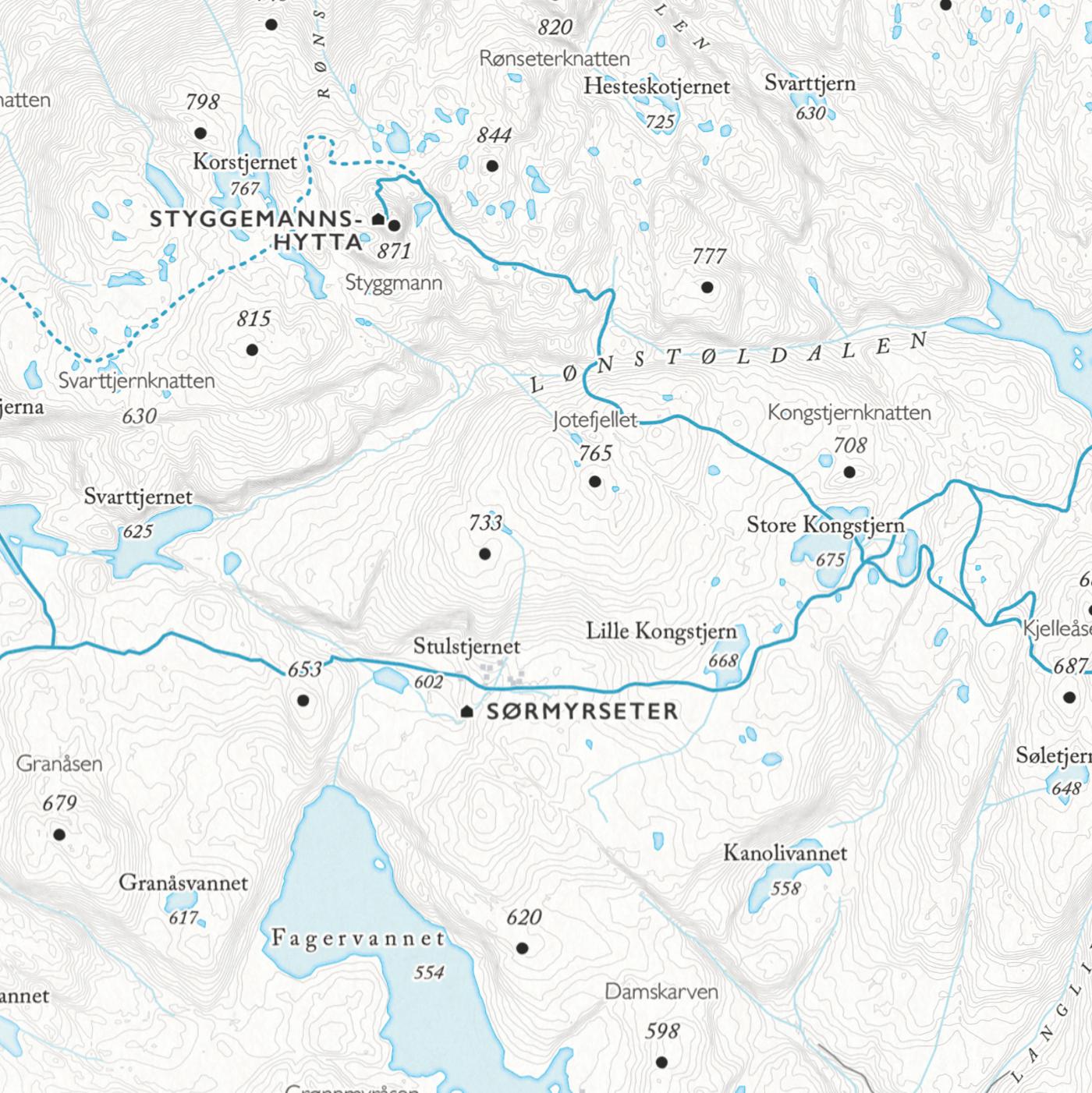 Skikart Skrim (50x70 cm)-Maps-Dapamaps-Hyttefeber