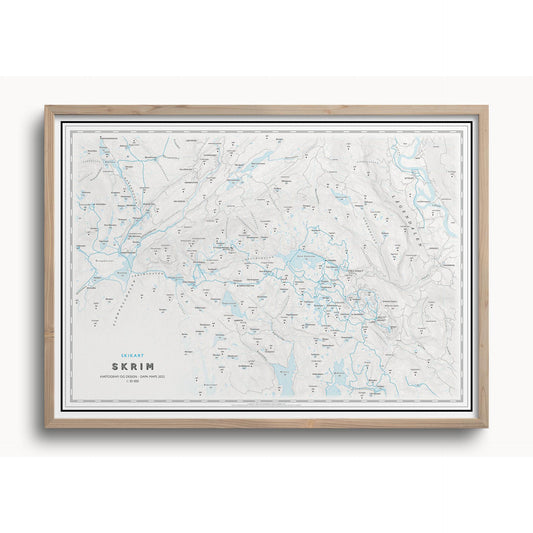 Skikart Skrim (50x70 cm)-Maps-Dapamaps-Hyttefeber