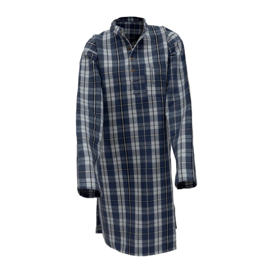 Halvor Bakke - Saint-Maurice nattskjorte - Blå / Vintage indigo-Norsk Dun-Hyttefeber